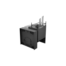 Печь Горыныч Мини, каменка закрытая с парогенератором с правой стороны, естественная система воздушного отопления