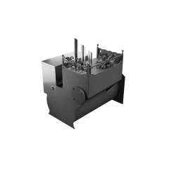 Печь Горыныч 3, каменка закрытая с парогенератором с левой стороны, большая дверь со стеклом