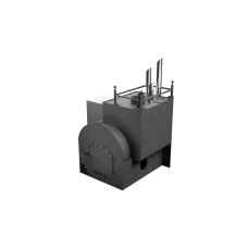 Печь Горыныч Мини, каменка закрытая с парогенератором с правой стороны, система воздушного отопления