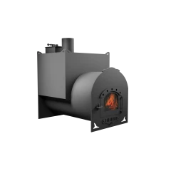 Печь Горыныч Мини, двойная каменка, малая дверь со стеклом