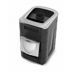 Компакт 2017 Carbon ДН КТК антрацит   (Модификация  с дверцей из нержавеющей стали без стекла, с коротким топливным каналом, цвет антрацит)