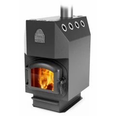 Инженер Уголь, ЧД, ЧК, ЗГ, ТВ   (Модификация печи на угле, чугунная дверь, чугунный колосник, защитные гильзы, труба сверху)