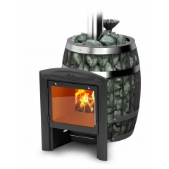 Саяны II Carbon Витра ЗК   (Модификация с экраном Витра 42 см, закрытой каменкой)