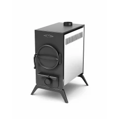 Авоська Inox НК трубы, ножки   (Печь портативная отопительная с нержавеющим конвектором, трубы, ножки)