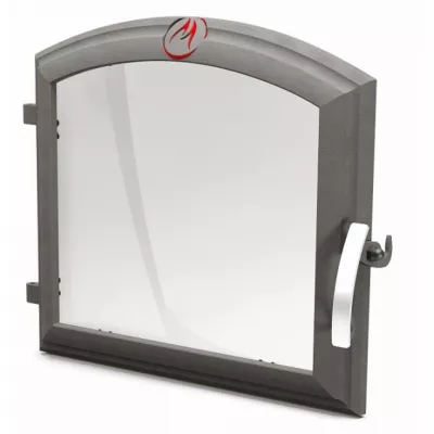 TMF Дверца чугунная ПАНГОЛИНА со стеклом фото