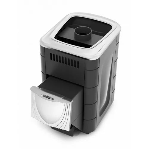 Компакт 2017 Inox ДН антрацит   (Модификация с дверцей из нержавеющей стали без стекла, цвет антрацит)