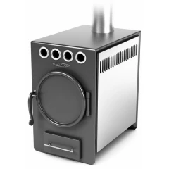 Нормаль 2 Турбо антрацит, НК, ТВ   (Модификация цвета антрацит с нержавеющим конвектором, труба сверху)