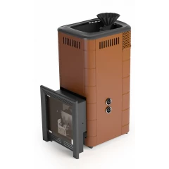 Таймыр XXL 2017 Carbon БСЭ ЗК ТО терракота   (Модификация большого класса с большим светопрозрачным экраном, закрытой каменкой, теплообменником, цвет терракота)