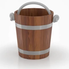 Ведро 15л лиственница мореное