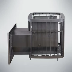 Каменка удлиненная топка Панорамная дверь