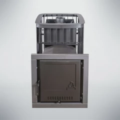 Каменка удлиненная топка Панорамная дверь