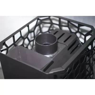 Печь для бани РАДА 6, закрытая каменка, 18 L (СЕТКА), без дверцы