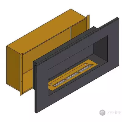 Теплоизоляционный корпус для встраивания в мебель для очага 1400 мм
