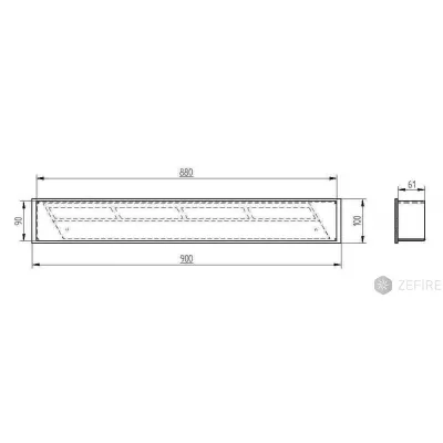 Прямоугольный контейнер ZeFire 900